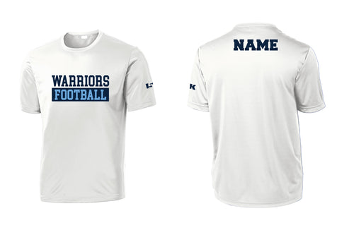 Waldwick Warriors Football Dryfit Performance Tee - White