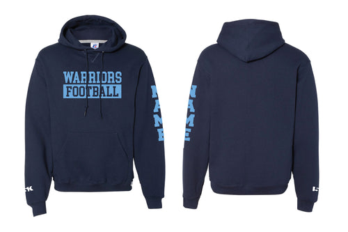 Waldwick Warriors Football Russell Athletic Cotton Hoodie - Navy