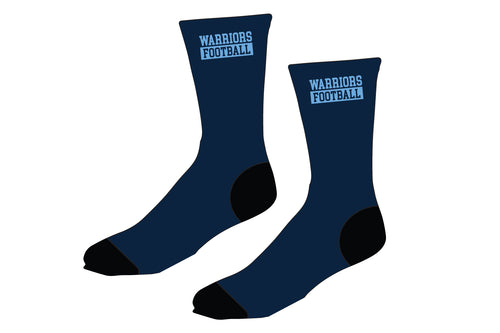 Waldwick Warriors Football Sublimated Socks - Navy