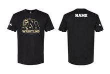 Yellow Jackets Wrestling Cotton Crew Tee - Black