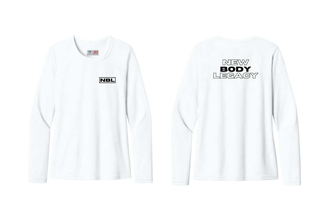 New Body Legacy Women's A4 Cooling Longsleeve Shirt - White
