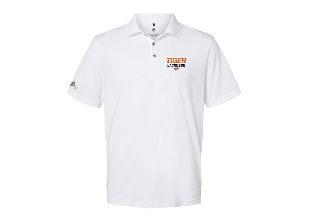 Tiger Lacrosse Adidas Coach Polo - White