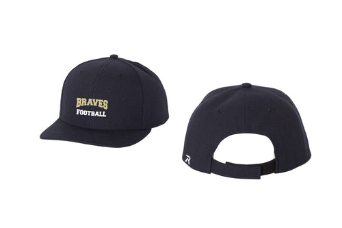 Braves Football Adjustable Baseball Cap - Navy