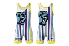 All Heart Wrestling Sublimated Men's Singlet - Design 2 (Stripes)