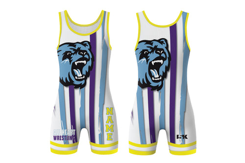 All Heart Wrestling Sublimated Men's Singlet - Design 2 (Stripes)