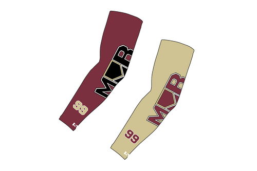 Masterful Mechanics Baseball Sublimated Compression Sleeve - Maroon / Vegas