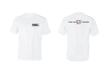 New Body Legacy Men's Badger Sport Shoulder Polyester Tee - White (Design 2)