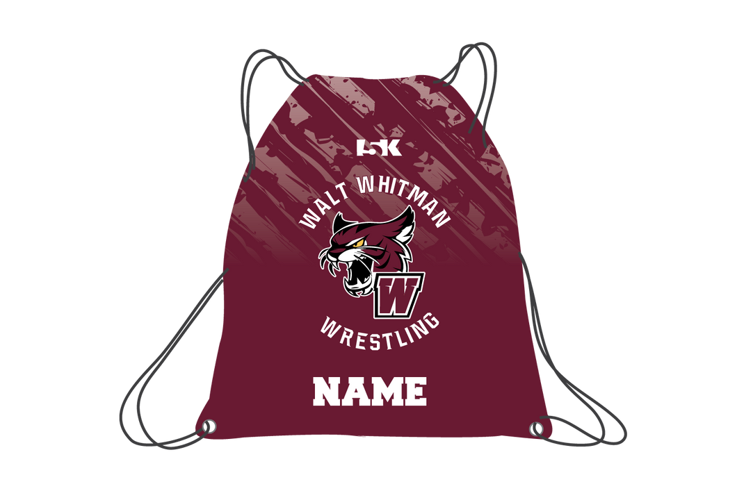 Wildcats Wrestling Sublimated Drawstring Bag