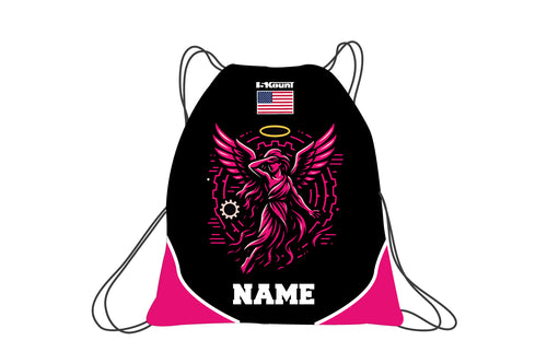 Iron Wolverine Angels Sublimated Drawstring Bag