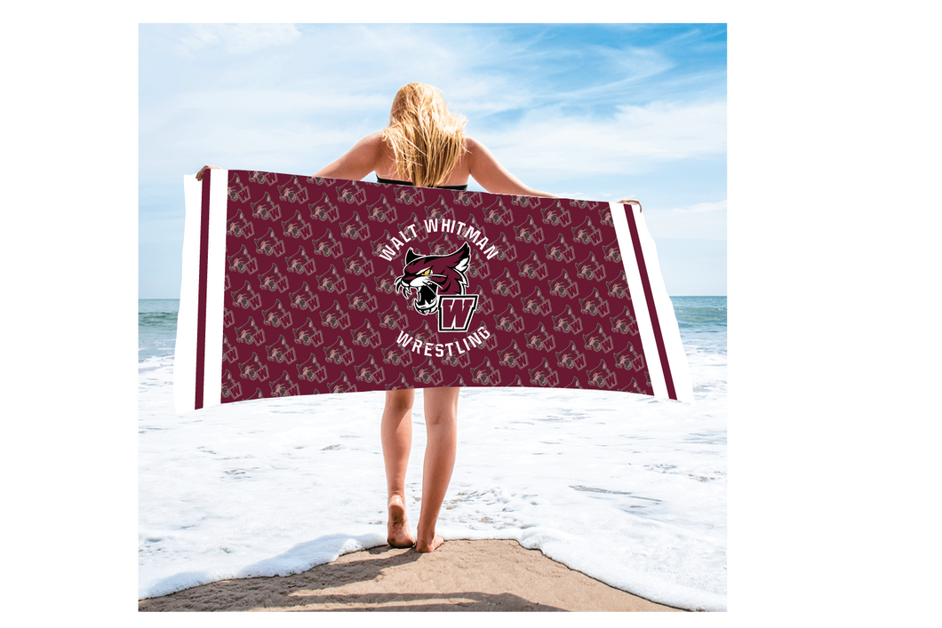 Wildcats Wrestling Sublimated Beach Towel