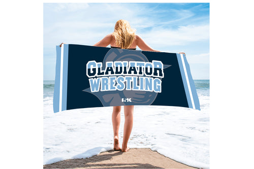 Bristol Gladiators Wrestling Sublimated Beach Towel