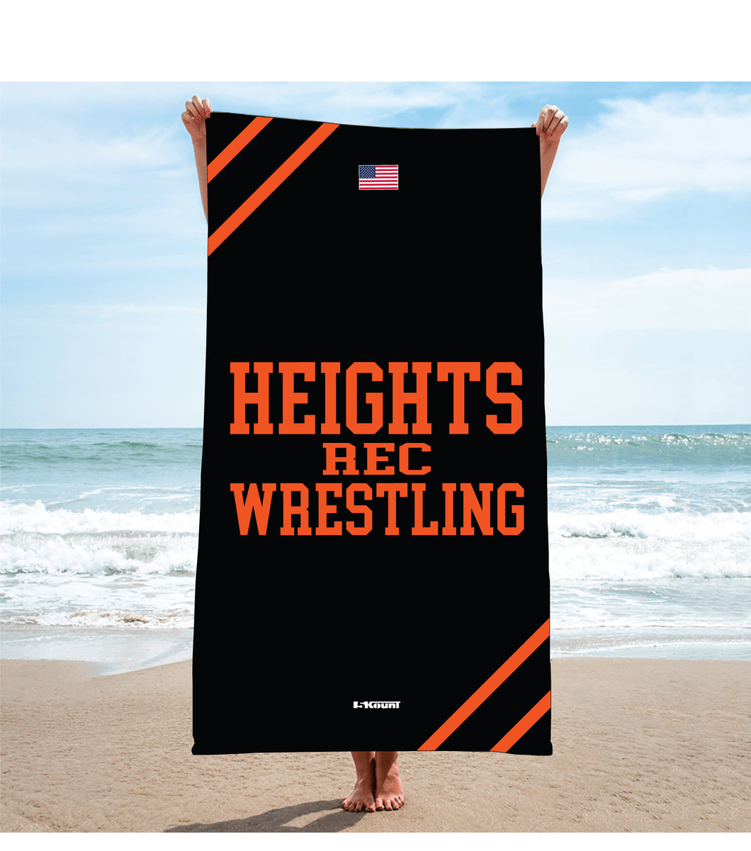 Hasbrouck Heights Wrestling Sublimated Beach Towel