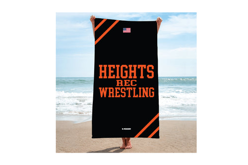 Hasbrouck Heights Wrestling Sublimated Beach Towel