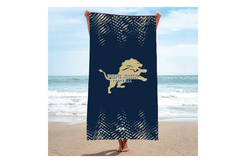 Pope John HS Football Sublimated Beach Towel