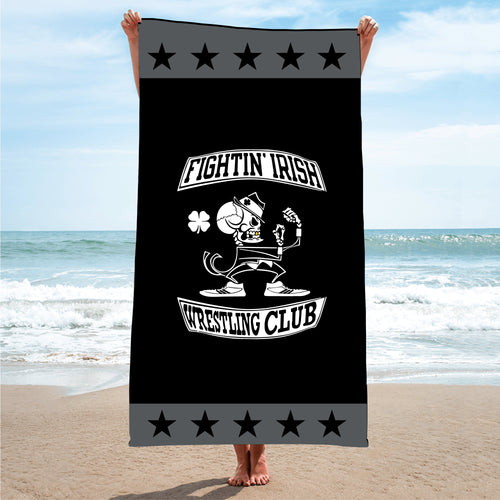 Fightin' Irish Wrestling Sublimated Beach Towel