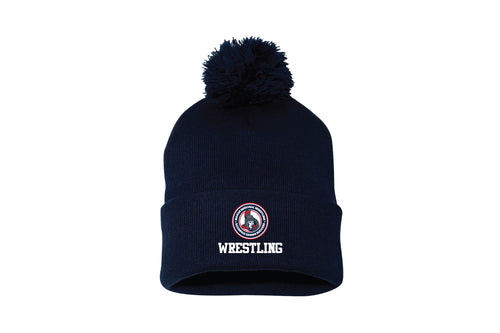 Senators Wrestling Pom Beanie - Navy