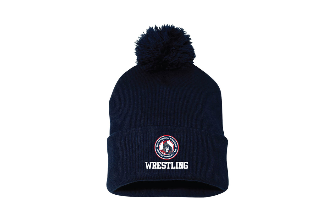 Senators Wrestling Pom Beanie - Navy