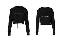 New Body Legacy Women's Bella Canvas Crop Hoodie - Black