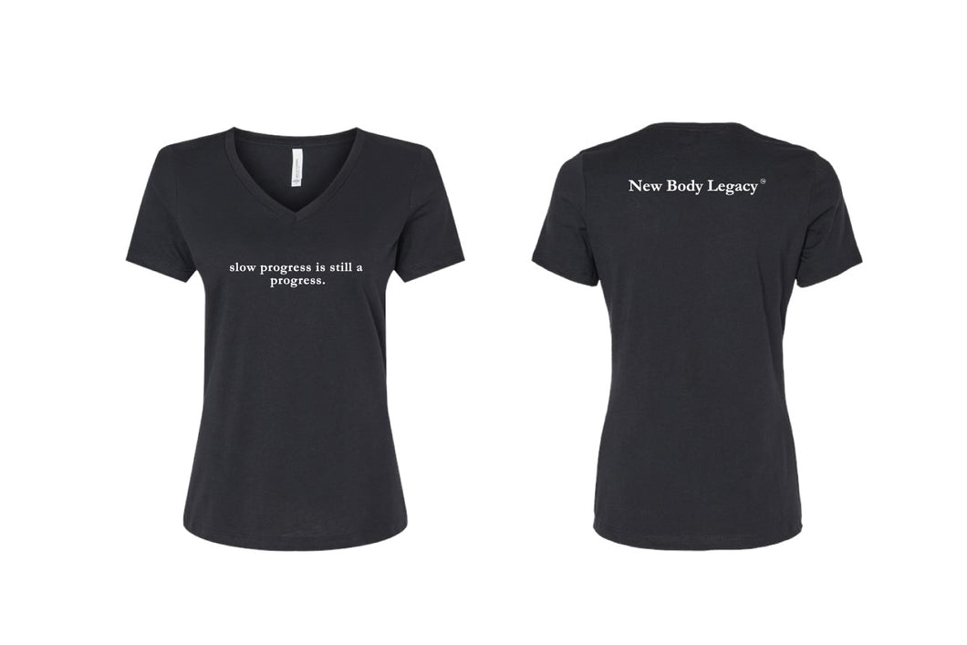 New Body Legacy Women's Bella Canvas V-Neck Tee - Black