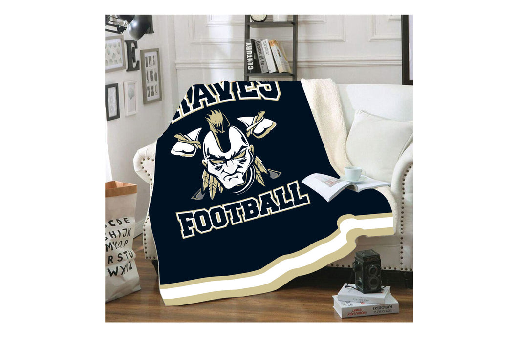 Braves Football Sublimated Blanket