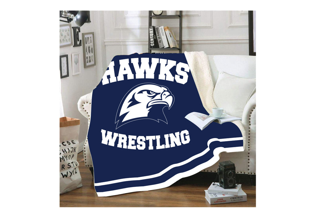 Plainview Hawks Wrestling Sublimated Blanket