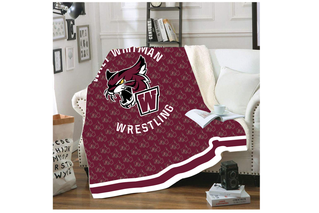 Wildcats Wrestling Sublimated Blanket