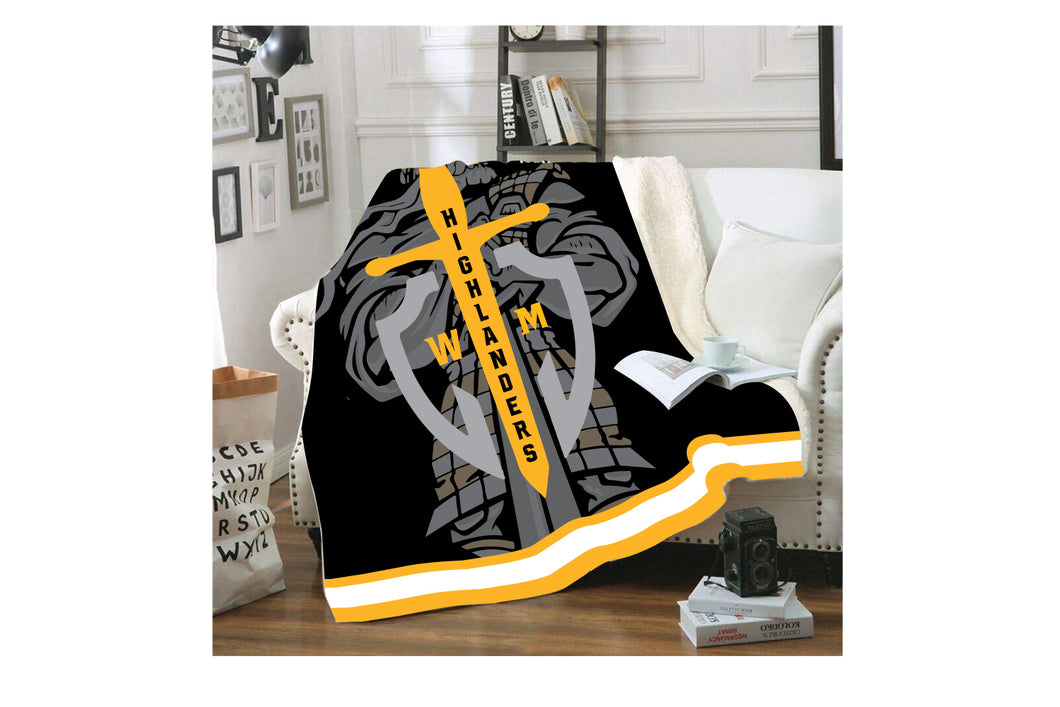 Highlanders Wrestling Club Sublimated Blanket