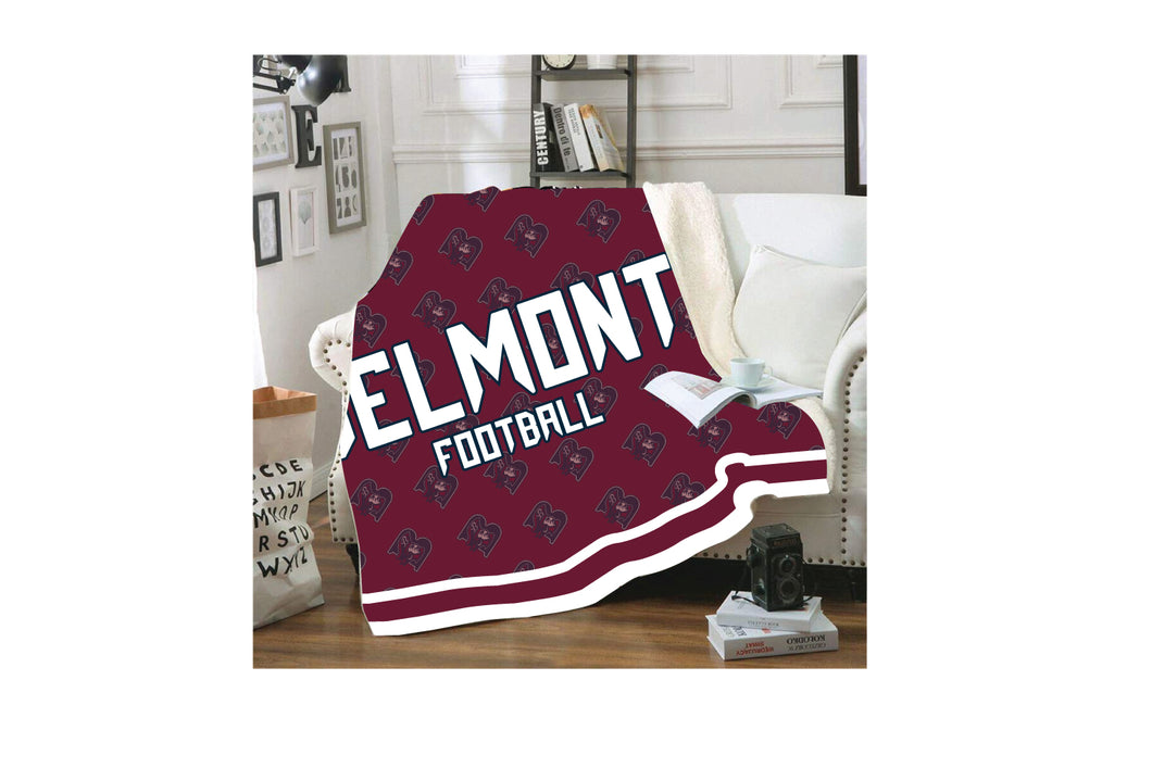 Belmont Marauders Football Sublimated Blanket