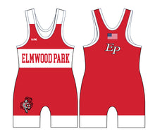 Elmwood Park HS Wrestling Sublimated Men's "Tournament" Singlet - Design 2