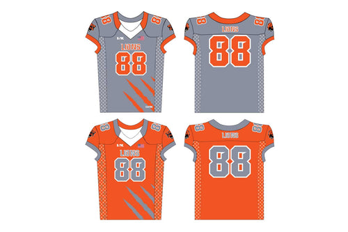 Lions Football Sublimated Reversible Game Jersey