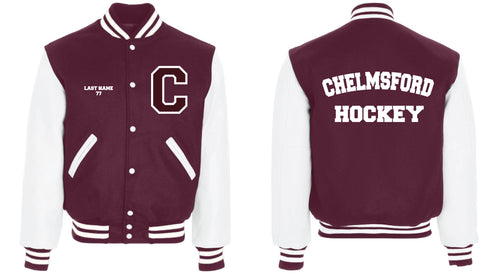 Chelmsford Lions Varsity Jacket - Maroon/White (Hockey)