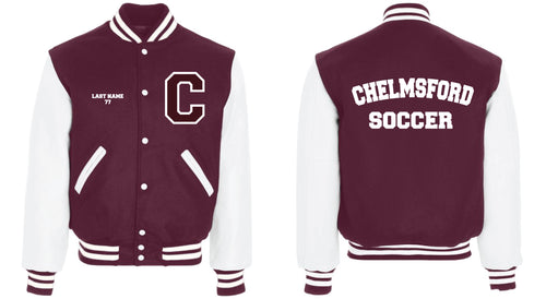 Chelmsford Lions Varsity Jacket - Maroon/White (Soccer)