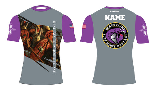 Fort Pierce Cobras Wrestling Sublimated Compression Shirt - Design 1