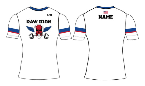 Raw Iron Wrestling Sublimated Compression Shirt - White