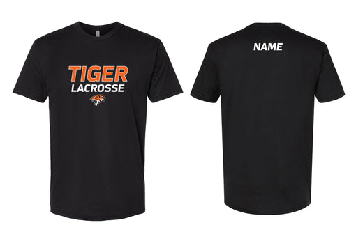 Tiger Lacrosse Cotton Crew Tee - Black
