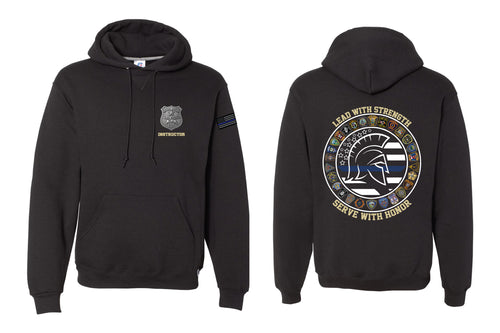 #135 Bergen County Police Academy Cotton Hoodie - Black (Instructor)