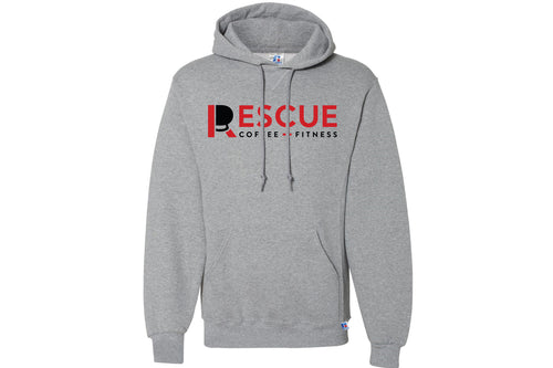 Rescue Coffee + Fitness Cotton Hoodie - Grey