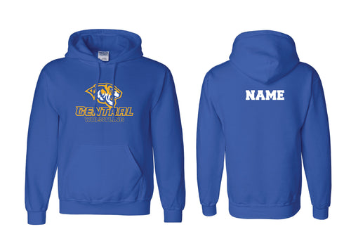 Central Wrestling Cotton Hoodie - Royal
