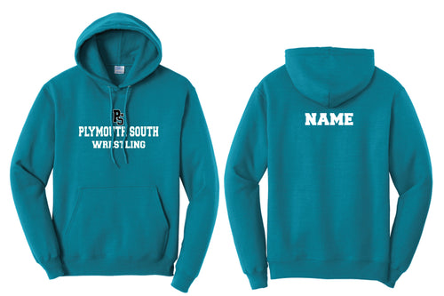 Plymouth South Wrestling Cotton Hoodie - Teal
