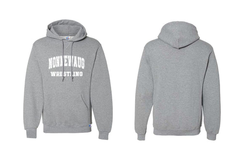 Nonnewaug Wrestling Cotton Hoodie - Grey (Design 1)