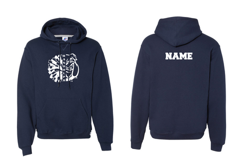 Randolph Cheer Cotton Hoodie Design #2 - Navy