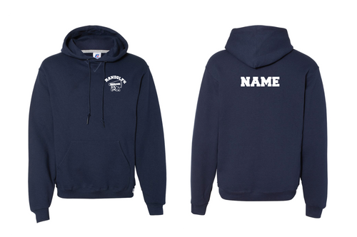 Randolph Cheer Cotton Hoodie Design #3 - Navy