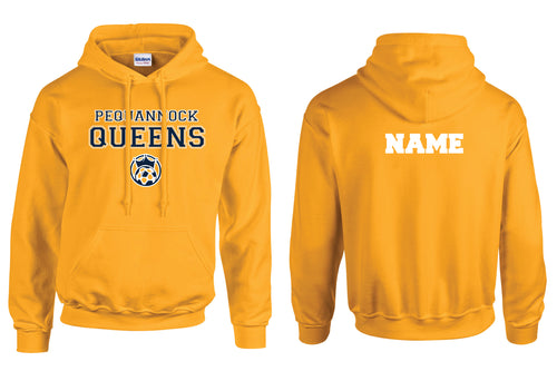 Pequannock Queens Soccer Cotton Hoodie - Gold