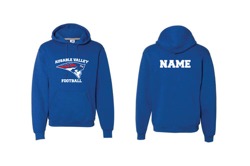 AuSable Patriots Football Cotton Hoodie - Royal