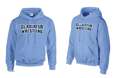 Bristol Gladiators Wrestling Cotton Hoodie - Carolina Blue