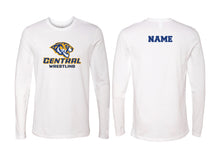 Central Wrestling Cotton Long Sleeve Shirt - White