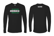 Cobras Wrestling Cotton Long Sleeve Shirt - Black