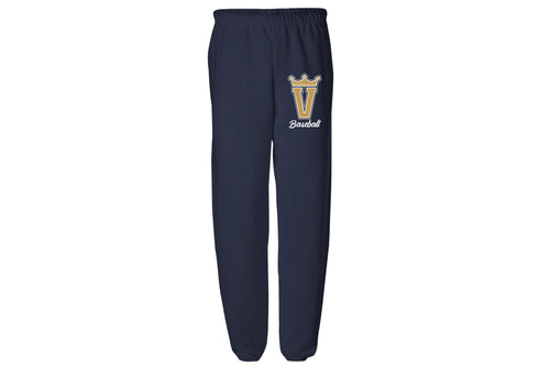 Valley Kings Baseball Cotton Sweatpants - Navy