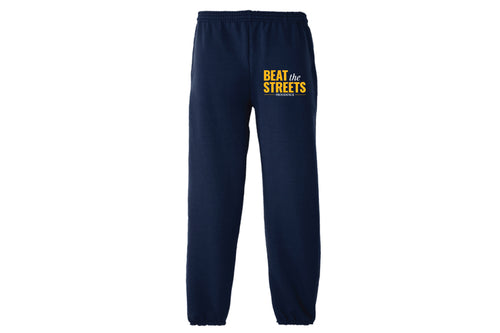 Beat The Streets Cotton Sweatpants - Navy