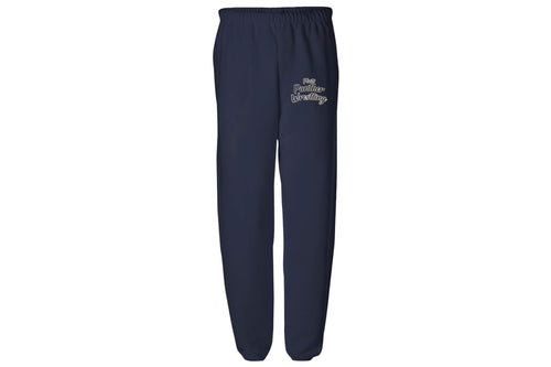 Platt Panther Wrestling Cotton Sweatpants - Navy